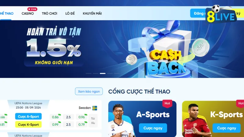 Khám Phá Thế Giới Đầy Màu Sắc Của Nhà Cái 8Live - Địa Chỉ Tin Cậy Cho Những Người Yêu Thích Cá Cược 2 8LIVE | Link Vào 8live Nhà Cái Cá Cược Uy Tín Số #1